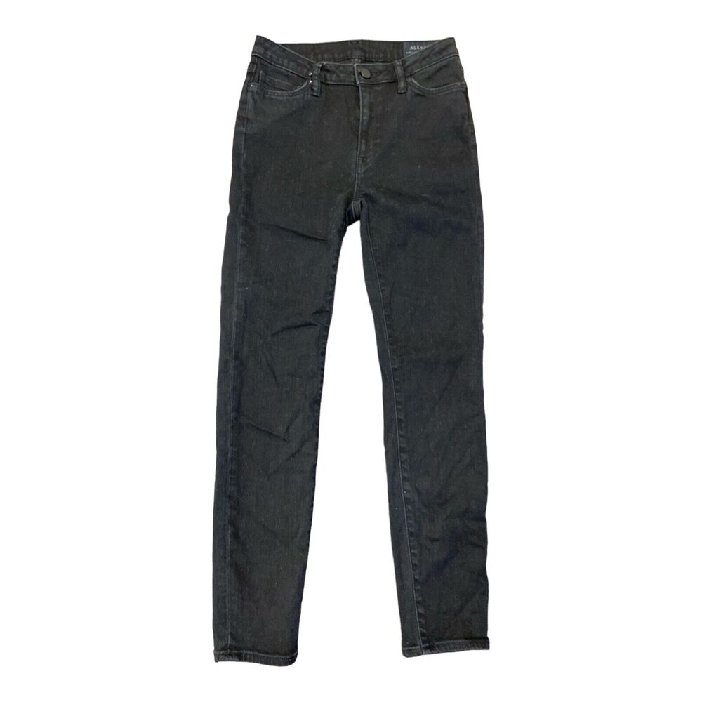 All Saints Eve Lux Black Denim High Waisted Women 27 Skinny Ankle Jeans